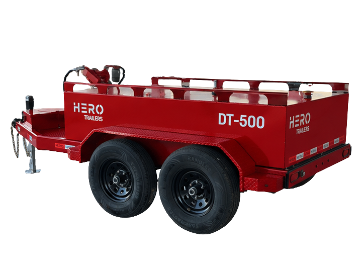 Red HERO DT-500 fuel trailer