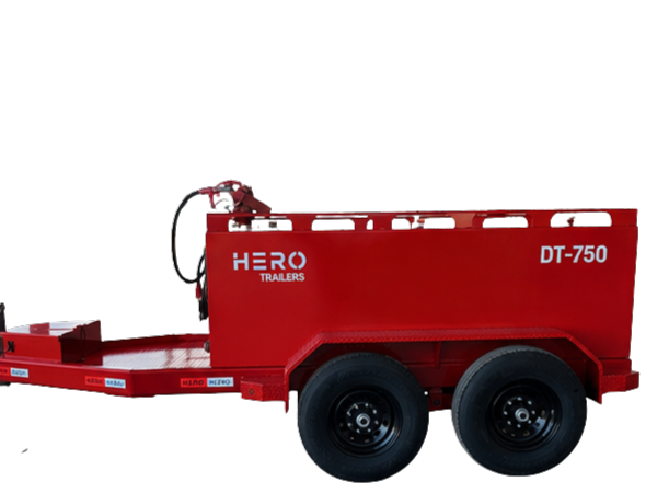 Red HERO DT-750 fuel trailer