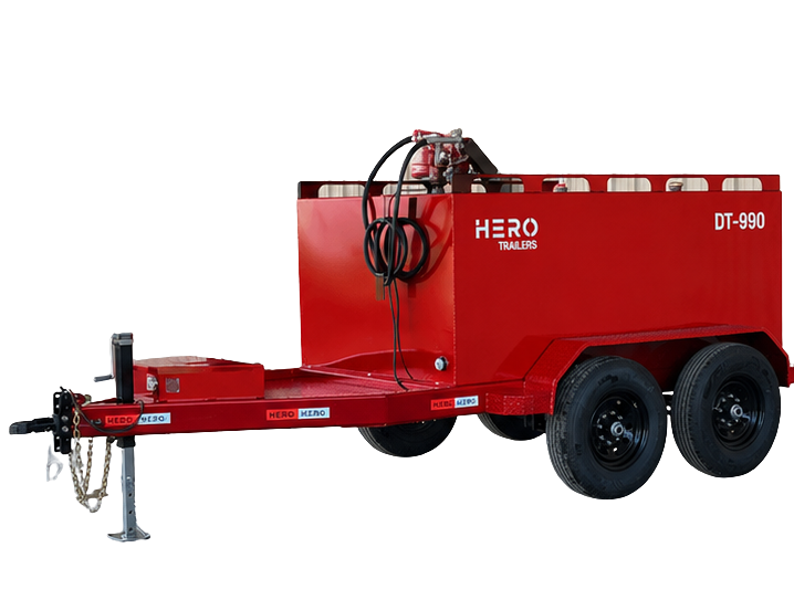 Red HERO DT-990 fuel trailer